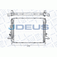 M-002038A JDEUS Радіатор охолодження двигуна