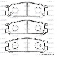 SN796P ADVICS Комплект гальмівних колодок дисковий гальм