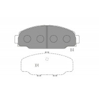 KBP-9131 KAVO PARTS Комплект гальмівних колодок дисковий гальм
