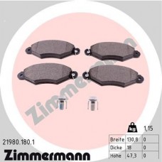 21980.180.1 ZIMMERMANN КомплеК т гальмівних колодок, дискове гальмо