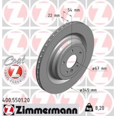 400.5501.20 ZIMMERMANN Гальмівний диск