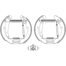 8DB 355 004-721 HELLA PAGID Комплект гальмівних колодок