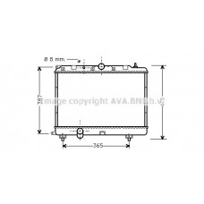 AU2120 AVA QUALITY COOLING Радіатор охолодження двигуна