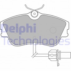 LP1542 DELPHI КомплеК т гальмівних колодок, дискове гальмо