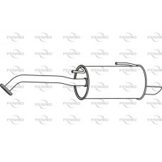 P41006 FENNO Глушник вихлопних газів кінцевий