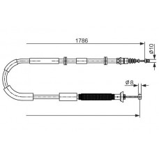1 987 482 589 BOSCH Тросик, cтояночный тормоз