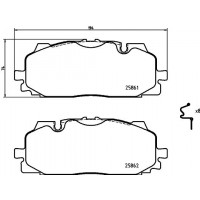 8DB 355 021-641 HELLA PAGID Комплект гальмівних колодок дисковий гальм