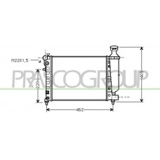 CI022R001 PRASCO Радіатор охолодження двигуна