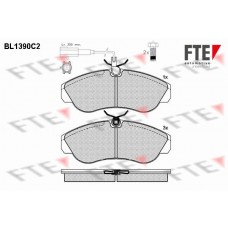 BL1390C2 FTE Комплект гальмівних колодок дисковий гальм