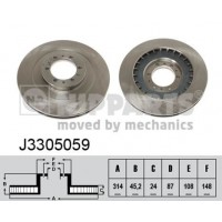 J3305059 NIPPARTS Гальмівний диск