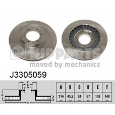 J3305059 NIPPARTS Гальмівний диск