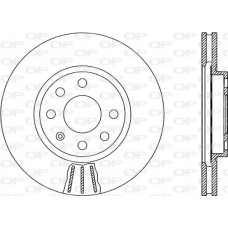 BDA1880.20 OPEN PARTS Гальмівний диск