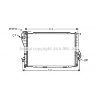 BWA2235 AVA QUALITY COOLING Радіатор охолодження двигуна