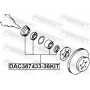 DAC387433-36KIT FEBEST Комплект підшипника ступиці колеса