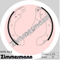 10990.156.8 ZIMMERMANN Комплект гальмівних колодок
