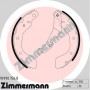 10990.156.8 ZIMMERMANN Комплект гальмівних колодок