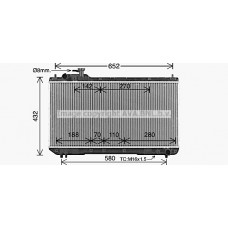 TO2297 AVA QUALITY COOLING Радіатор охолодження двигуна