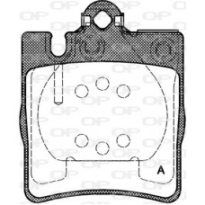 BPA0709.10 OPEN PARTS Комплект гальмівних колодок дисковий гальм