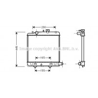 MZ2139 AVA QUALITY COOLING Радіатор охолодження двигуна