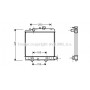 MZ2139 AVA QUALITY COOLING Радіатор охолодження двигуна