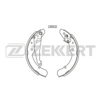 BK-4380 ZEKKERT Комплект гальмівних колодок