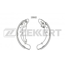 BK-4380 ZEKKERT Комплект гальмівних колодок