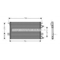 CR5037 AVA QUALITY COOLING Конденсатор кондиціонера