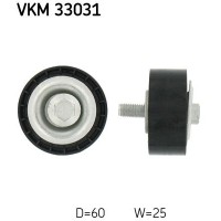 VKM 33031 SKF Паразитный / ведущий ролик, Поліклиновий ремінь