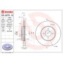 09.A275.10 BREMBO Гальмівний диск