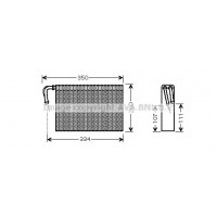 BWV305 AVA QUALITY COOLING Випарник кондиціонера