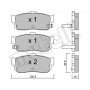 22-0193-1 METELLI Комплект гальмівних колодок дисковий гальм
