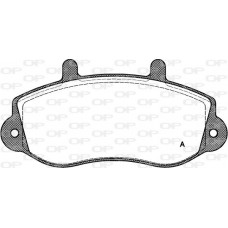 BPA0677.00 OPEN PARTS Комплект гальмівних колодок дисковий гальм