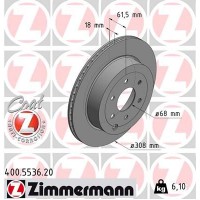 400.5536.20 ZIMMERMANN Гальмівний диск