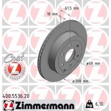 400.5536.20 ZIMMERMANN Гальмівний диск