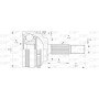 CVJ5365.10 OPEN PARTS Шарнирный комплект, Привідний вал