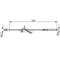 1 987 482 545 BOSCH Тросик, cтояночный тормоз