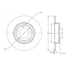 TX 73-06 TOMEX Brakes Гальмівний диск