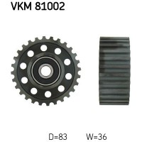 VKM 81002 SKF Паразитный / Ведущий ролик, Зубчастий ремінь