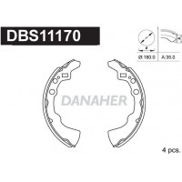 DBS11170 DANAHER Комплект гальмівних колодок