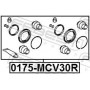 0175-MCV30R FEBEST Ремкомплект, Гальмівний супорт