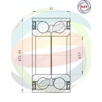 70-010121 MULTIPARTS Комплект підшипника ступиці колеса