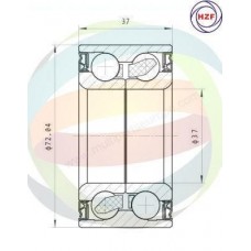 70-010121 MULTIPARTS Комплект підшипника ступиці колеса