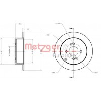6110343 METZGER Гальмівний диск