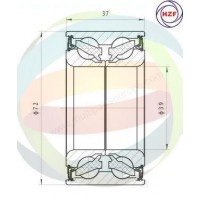 70-010065 MULTIPARTS Комплект підшипника ступиці колеса