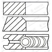 08-428700-00 GOETZE ENGINE Комплект поршневих кілець