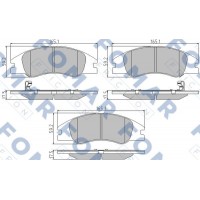 FO 932181 FOMAR Friction Комплект гальмівних колодок дисковий гальм