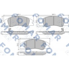 FO 932181 FOMAR Friction Комплект гальмівних колодок дисковий гальм