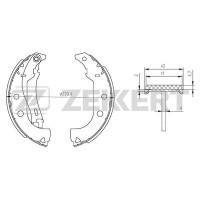 BK-4281 ZEKKERT Комплект гальмівних колодок