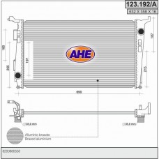 123.192/A AHE Радіатор охолодження двигуна