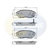 CBP31638 COMLINE Комплект гальмівних колодок дисковий гальм